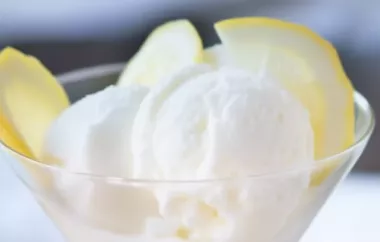 Erfrischendes Zitroneneis Rezept für heiße Sommertage