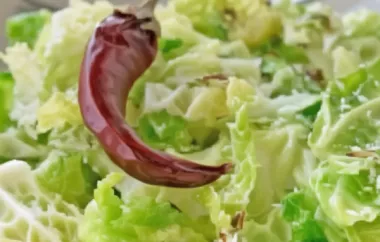 Exotischer Kohlsalat - Ein erfrischender Salat mit exotischem Flair