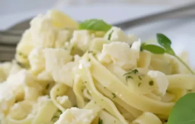Feta-Linguini - Ein köstliches Pasta-Gericht mit cremiger Feta-Käse Sauce