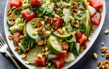 Feuriger Melonensalat - Frische und würzige Geschmackskombination