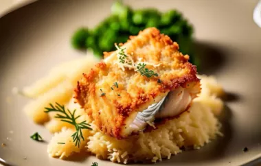 Fischfilet in feiner Parmesan-Panier - ein köstliches Gericht