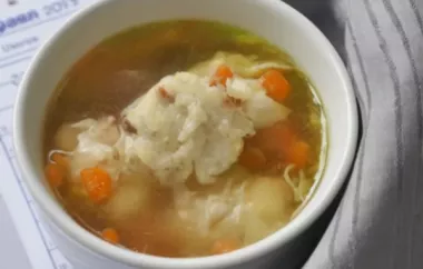 Fleischsuppe mit Sonntagsknoedel