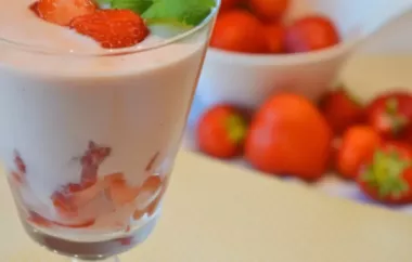 Frische Erdbeer-Joghurt-Creme