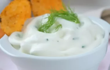 Frischer Fenchel-Zitronen-Dip mit Joghurt und Dill