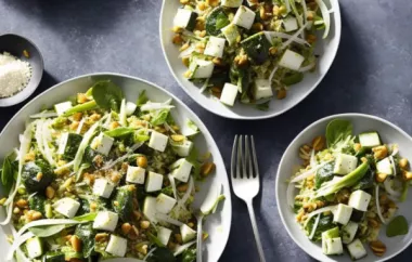 Frischer und gesunder Fenchel-Erbsen-Salat