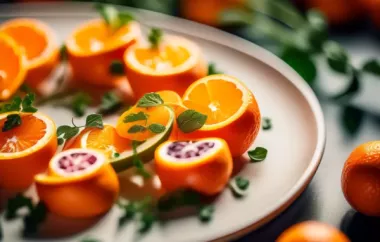 Fruchtig-frische Orangenschnitten - Ein leckerer Genuss für Naschkatzen!