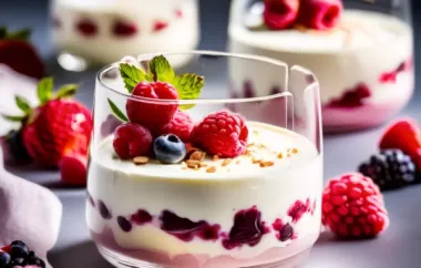 Fruchtig-frisches Dessert aus Trauben und Joghurt