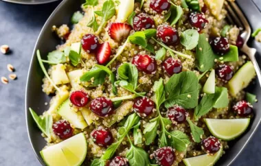 Fruchtig-sommerlicher Quinoa-Salat mit saftigen Himbeeren und Spargel