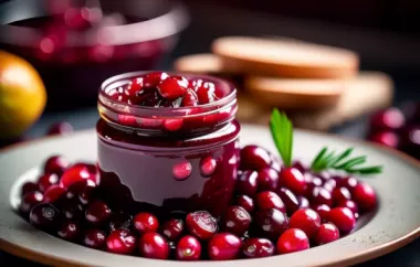Fruchtig-süßes Cranberry Chutney für besondere Anlässe