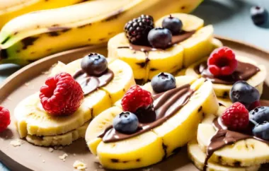 Fruchtige Bananensplitschnitten - Ein köstlicher Genuss für den Sommer!