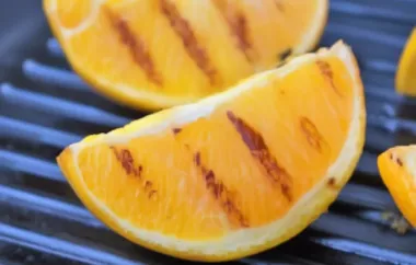 Fruchtige Orangen gegrillt mit Honig und Zimt