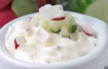 Fruchtiger Gemüse-Dip mit Joghurt und Kräutern