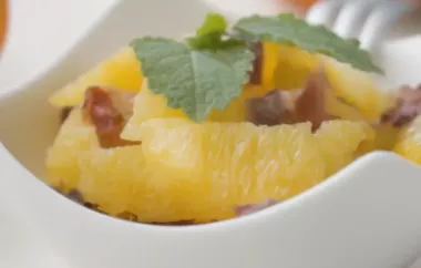 Fruchtiger Orangen-Dattel-Salat mit Nüssen und Minze