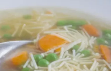 Frühlingsgemüsesuppe - Eine leichte und erfrischende Suppe für den Frühling