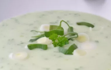 Frühlingszwiebelsuppe - Eine leichte und erfrischende Suppe für den Frühling
