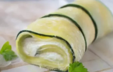 Gebackene Zucchini-Röllchen - Leckeres Rezept für einen leichten Snack oder Vorspeise