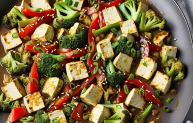 Gebratenes Gemüse mit Tofu aus dem Wok - Eine gesunde und leckere Option