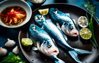 Gedämpfter Fisch nach Vietnam Art