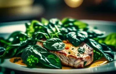 Gedünsteter Dorsch mit Spinat - Ein leckeres Gericht für Fischliebhaber