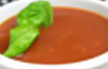 Geeiste Tomatensuppe - Eine erfrischende Vorspeise für den Sommer