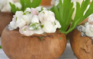 Gefüllte Champignons mit Schinken-Senf-Mousse