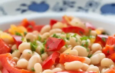 Gefüllte Paprika mit Bohnensalat - Ein gesundes und leckeres vegetarisches Rezept