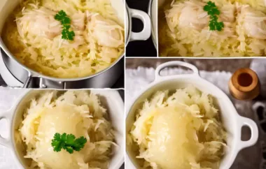 Gegarte Hühnerkeulen auf gebackenem Sauerkraut - Ein herzhaftes und köstliches Hühnerrezept