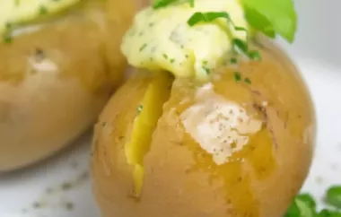 Gekochte Kartoffeln mit selbstgemachter Kräuterbutter