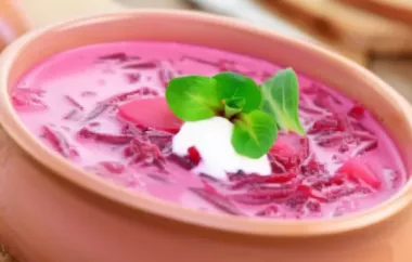 Genießen Sie diese leckere Rote Rüben Suppe