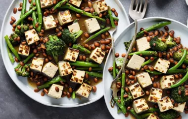 Geräucherter Tofu mit würzigem Kokosdressing