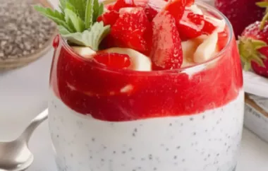 Gesundes und leckeres Chia-Erdbeer-Bananen-Pudding-Rezept