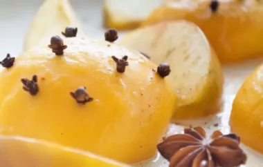 Gewürz-Pfirsiche: Ein exotisches Dessert für besondere Anlässe