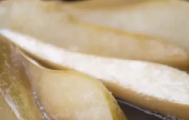 Glasierte Birnen - Ein köstliches Dessert zum Verwöhnen