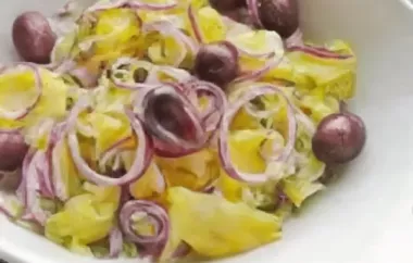 Griechischer Kartoffelsalat - Frisch und würzig