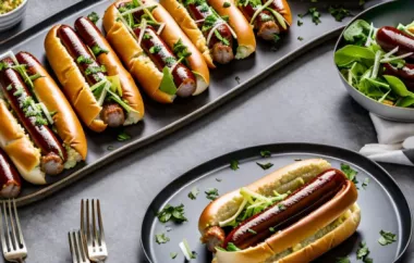 Grillierte Hotdogs mit Krautsalat