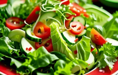 Grün-roter Salat - Frischer Salatgenuss für den Sommer