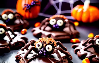 Gruselige und leckere Halloween-Schokoladen-Spinnen Kekse
