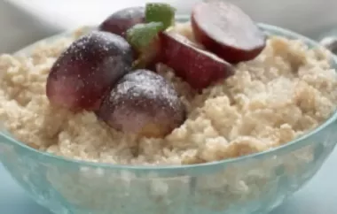 Haferflockenbrei mit Weintrauben - Ein gesundes und leckeres Frühstück