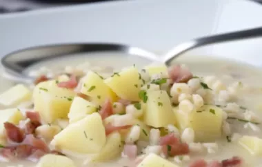 Herzhafte Graupen-Gemüse-Suppe mit zarter Beinscheibe