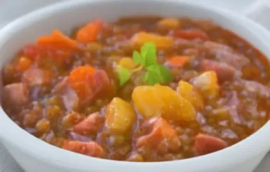 Herzhafte Linsen-Gemüsesuppe für den Genuss und Gesundheit