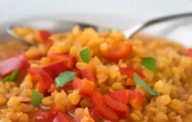 Herzhafte Linsensuppe mit einer würzigen Note von Paprika