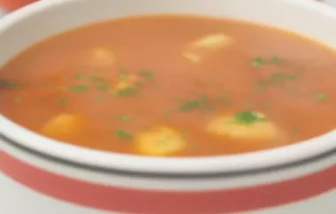 Herzhafte Paprika-Nudel-Suppe - Ein echter Genuss für kalte Tage!