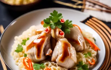 Ingwerhuhn mit Reisnudeln - Ein würziges und sättigendes asiatisches Gericht