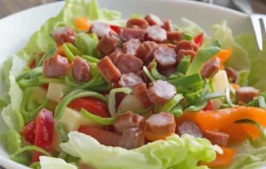 Kabanossi-Salat - Ein herzhafter deutscher Salat