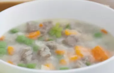 Kalbsfleischsuppe mit Gemüse