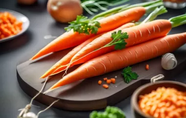 Karotten mit Lauch umwickelt - Ein gesundes und köstliches Gemüsegericht