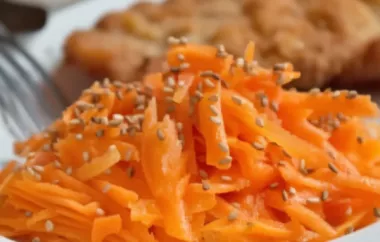 Karottensalat mit Sesam - ein leichter und gesunder Salat