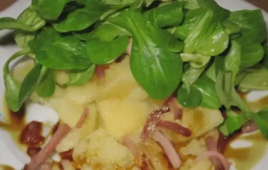 Kartoffel-Vogerlsalat mit Speck und Kernöldressing