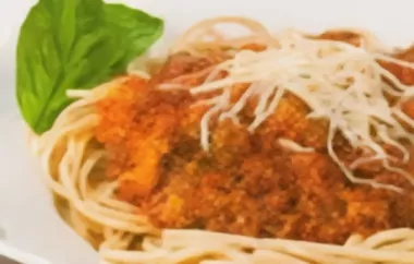 Klassische Spaghetti Bolognese
