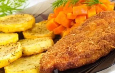 Knusprig gebackene Hühnerbrust mit einer aromatischen Kräuterkruste